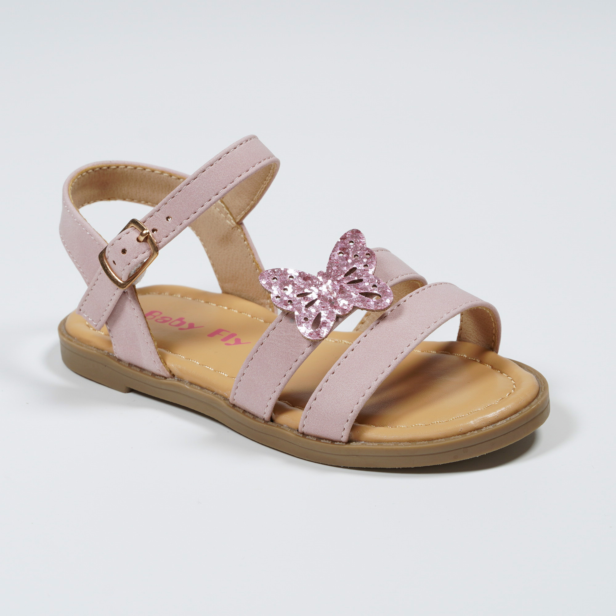 2024-Glitter-Butterfly-Flat-Sandals-for-Children-YDX1419E-6-pink