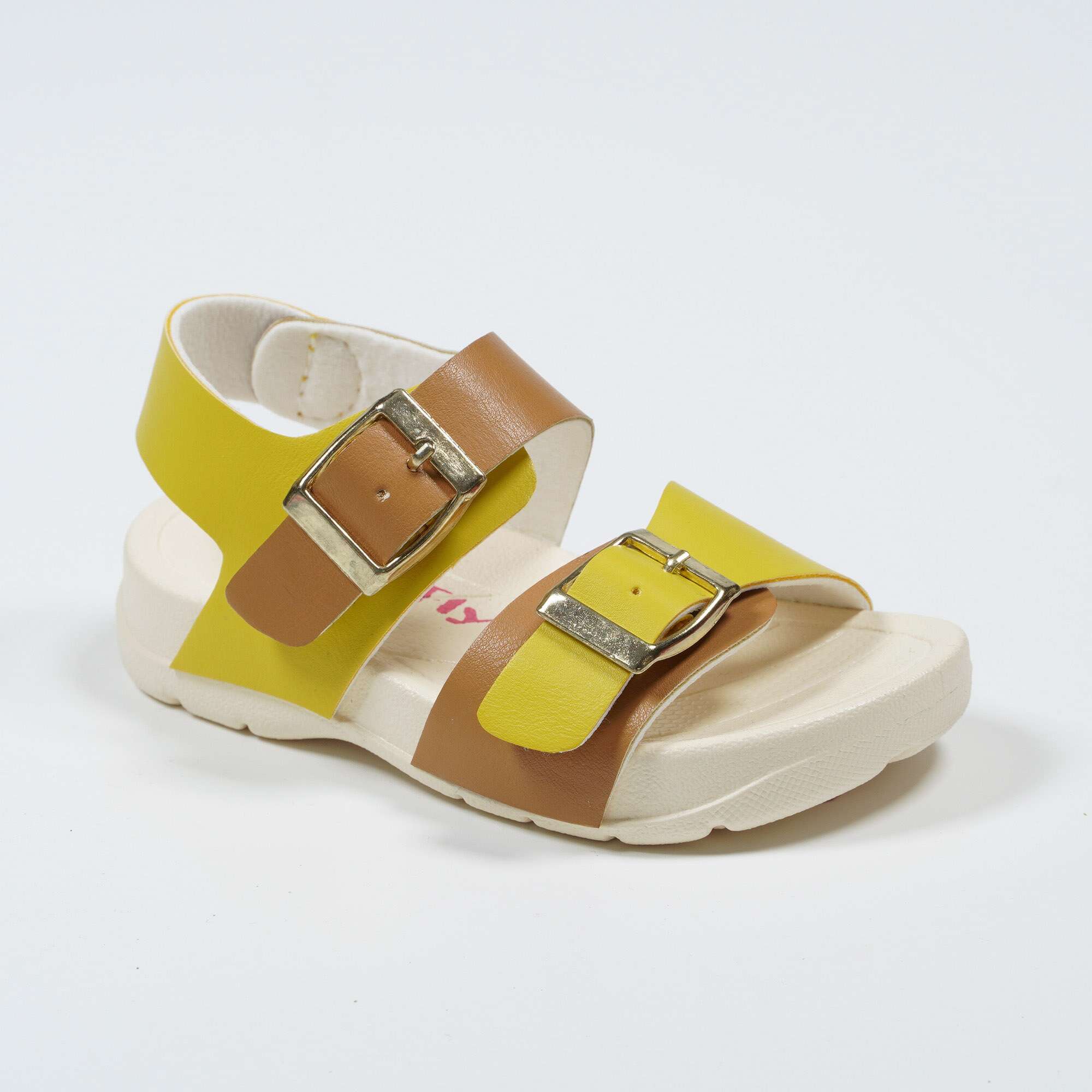 Boys-and-Girls-Flat-Non-Slip-PVC-Outsole-Sandals-YDX2311C-5-yellow