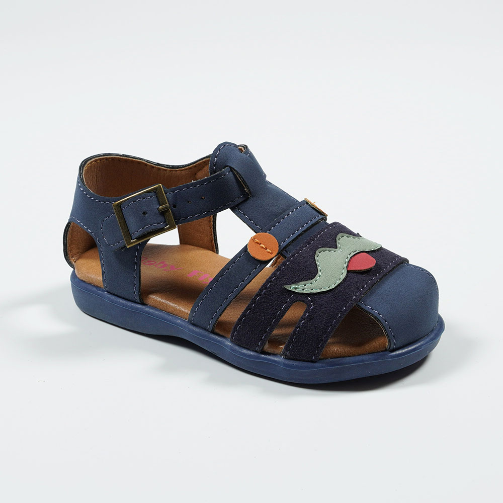 Yidaxing-Latest-Style-Funny-Beard-Print-Children-Sandals-Toddler-Boys-Closed-Toe-Shoes-YDX0360E-2-navy