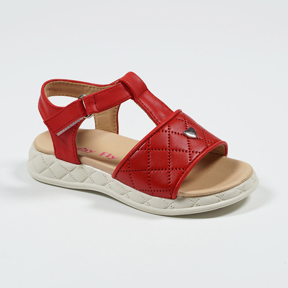 Summer-Breathable-Open-Toe-Heart-Sandals-Plaid-Embossed-Princess-Sandals-YDX9237-2-red