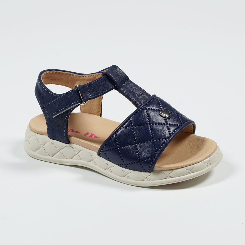 Summer-Breathable-Open-Toe-Heart-Sandals-Plaid-Embossed-Princess-Sandals-YDX9237-2-navy